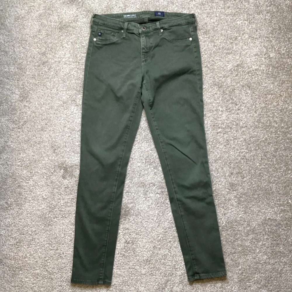AG The Abbey Sateen Mid-Rise Skinny Ankle Jeans Anthropologie Leg Lengthening 27 - Picture 4 of 10
